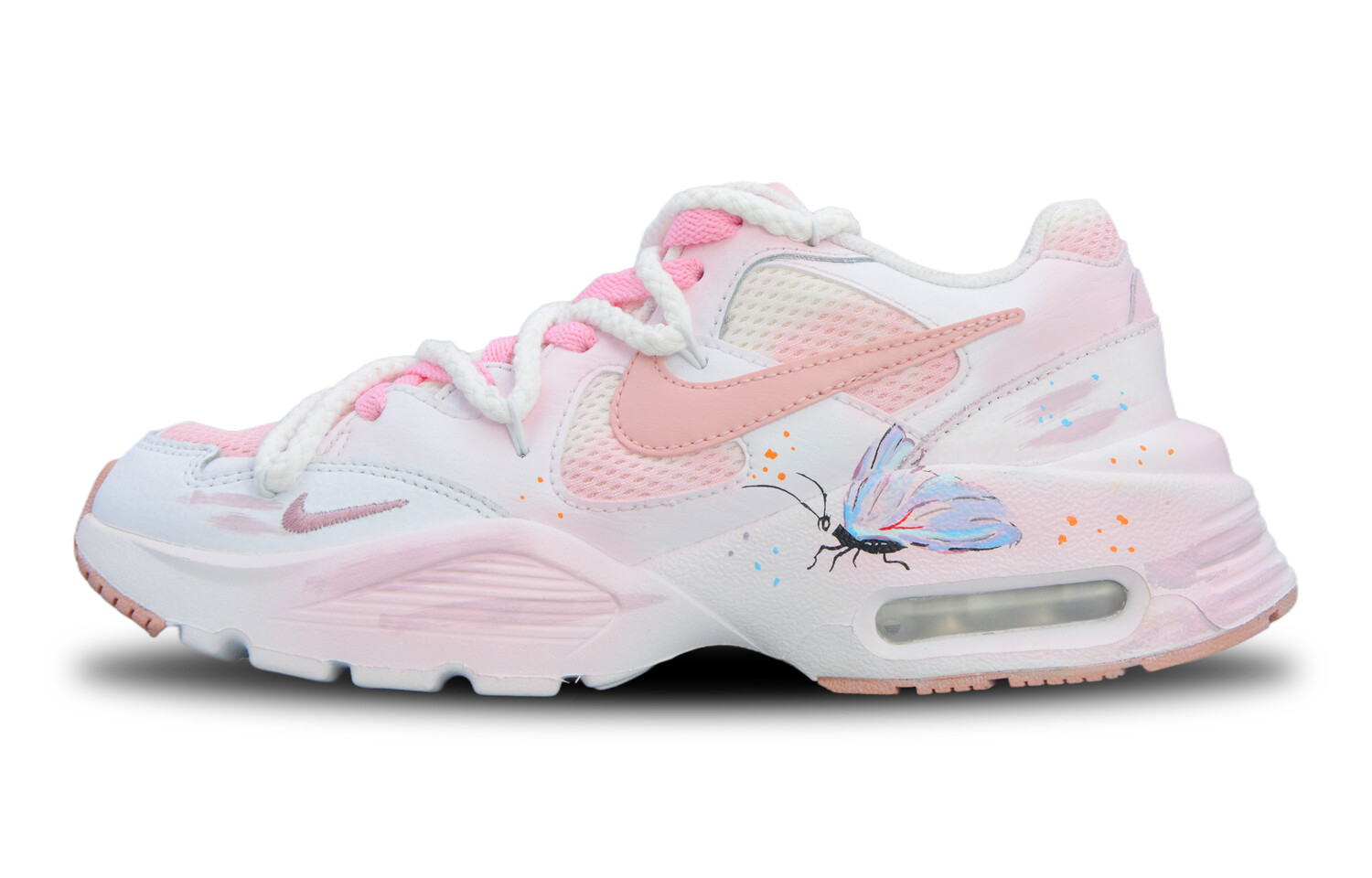 

Кроссовки Air Max Fusion женские с низким верхом, белые Nike