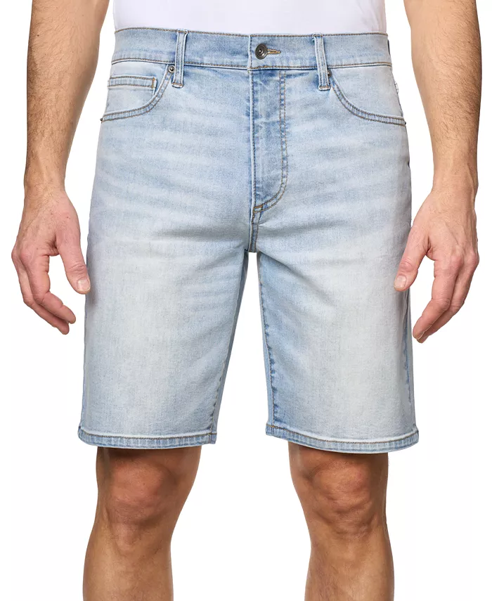 

Мужские укороченные джинсовые шорты Drew Slim-Fit Stretch длиной 9,5 дюйма Lazer, синий