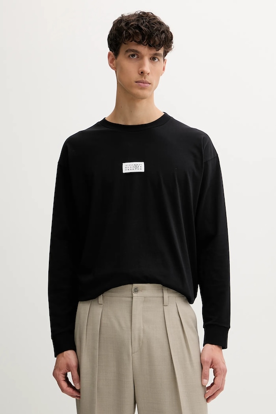 

Хлопковая водолазка Mm6 Maison Margiela, черный