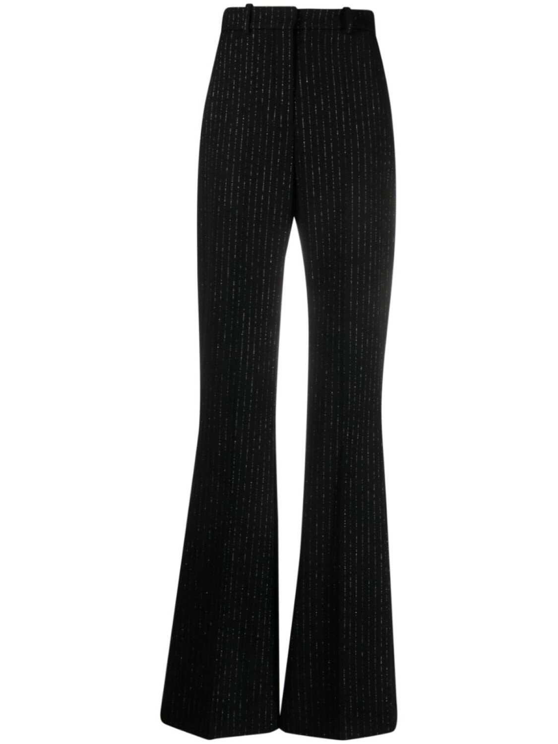 

Balmain расклешенные брюки с эффектом металлик, черный