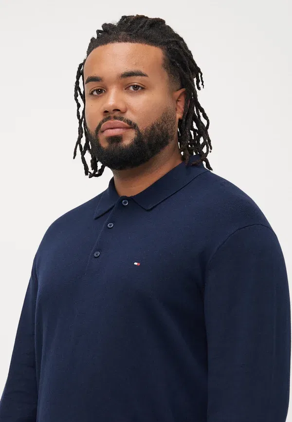 Джемпер Tommy Hilfiger Bt pima org ctn cash ls polo b jumper, пустынное небо — фото 4