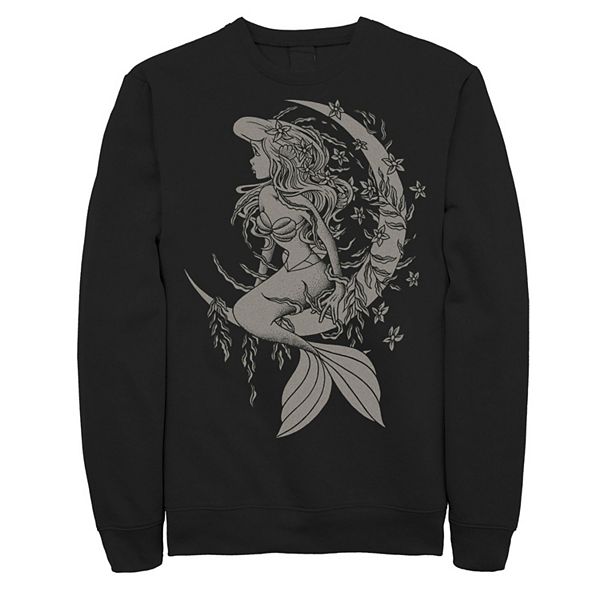 

Флисовая толстовка с принтом в стиле тату "Русалочка Ариэль" big & tall Disney