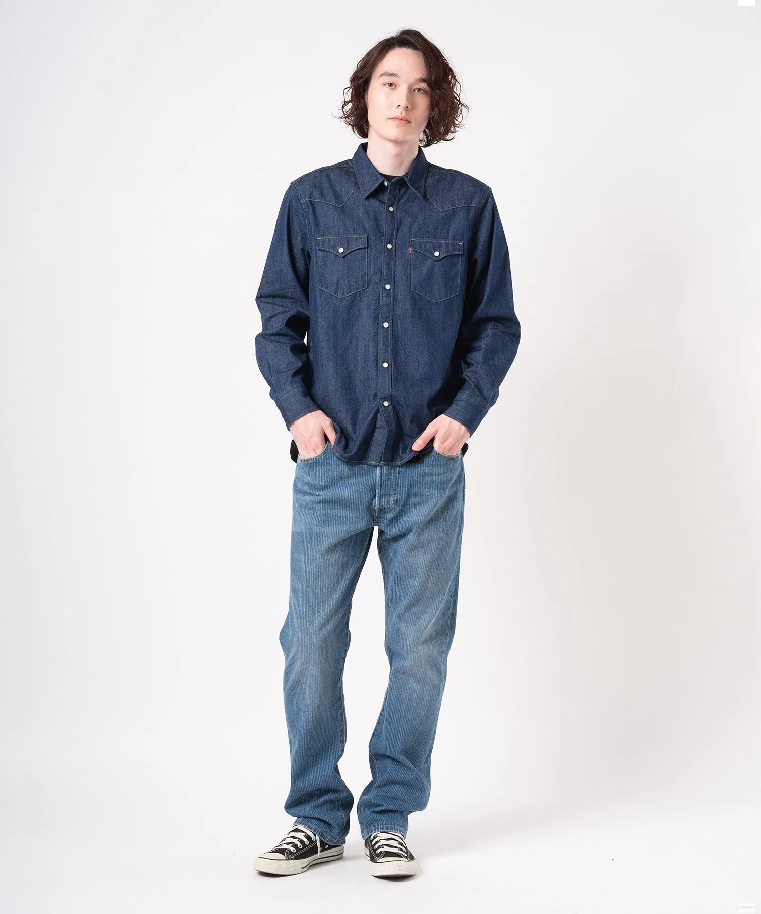 Мужская джинсовая рубашка Levi's BARSTOW — фото 4