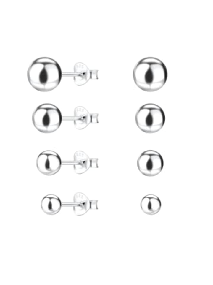 

Alexander York Серьги Ohrstecker-Set BALL in 925 Sterling Silber, 4-tlg