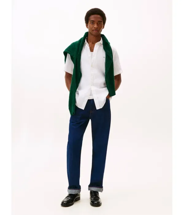 Льняная рубашка regular fit Tommy Hilfiger, белый — фото 2