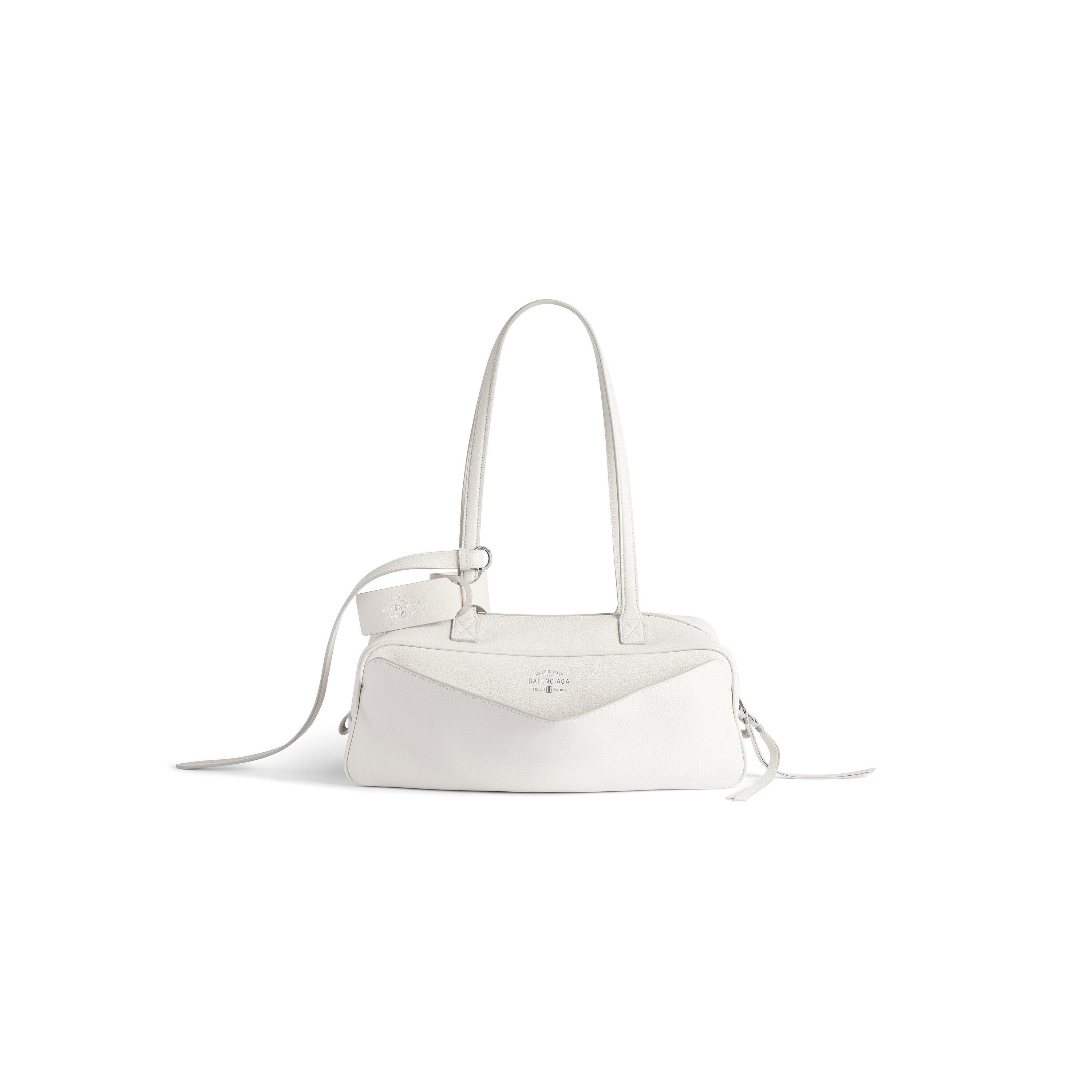 

Маленькая сумка для боулинга Carrie BALENCIAGA, белый