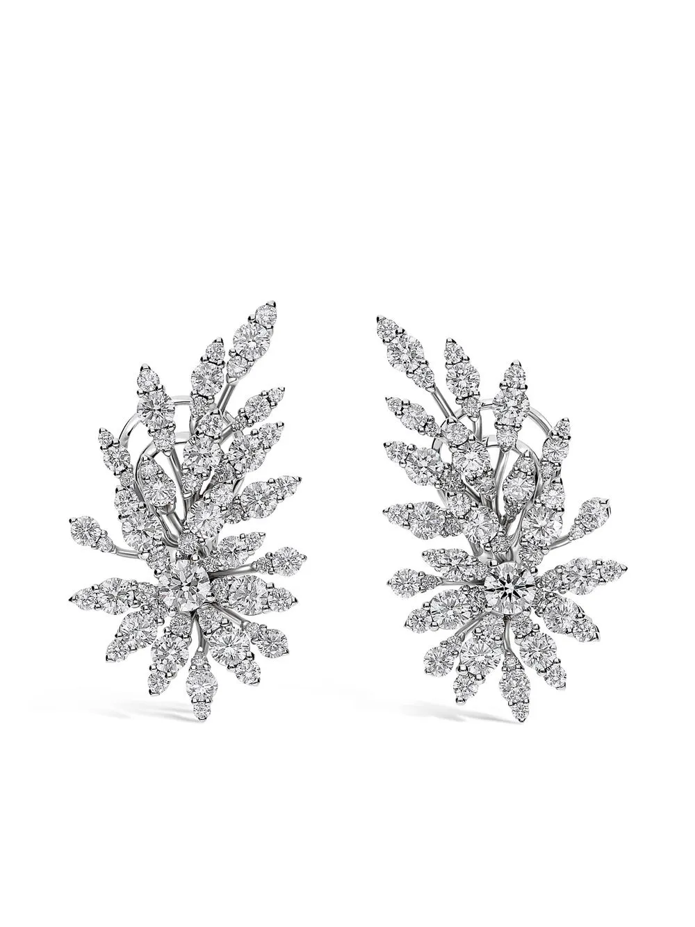 

Серьги из белого золота Flame с бриллиантами LEO PIZZO, серебряный
