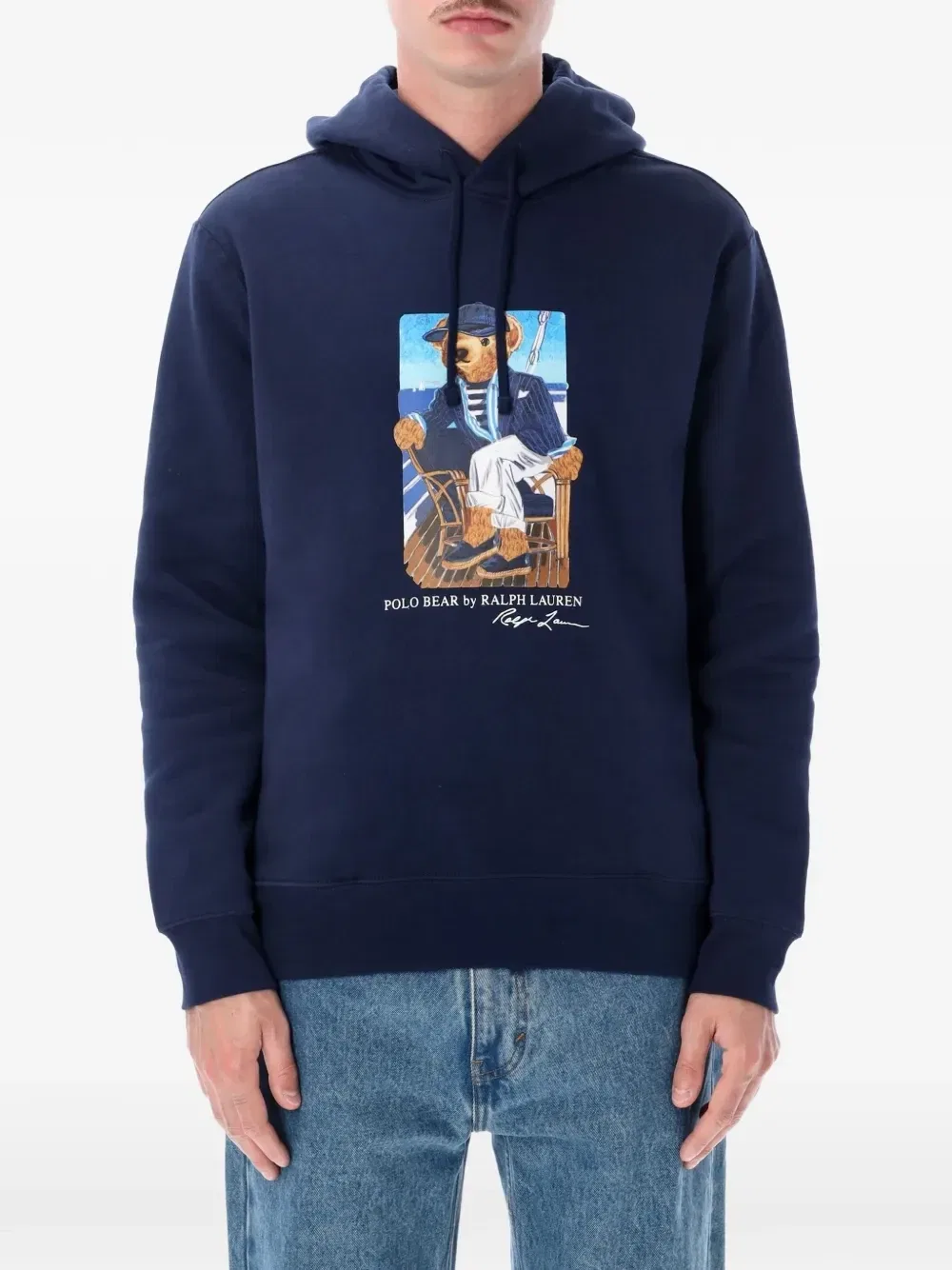 Худи с графическим принтом Polo Bear POLO RALPH LAUREN, синий
