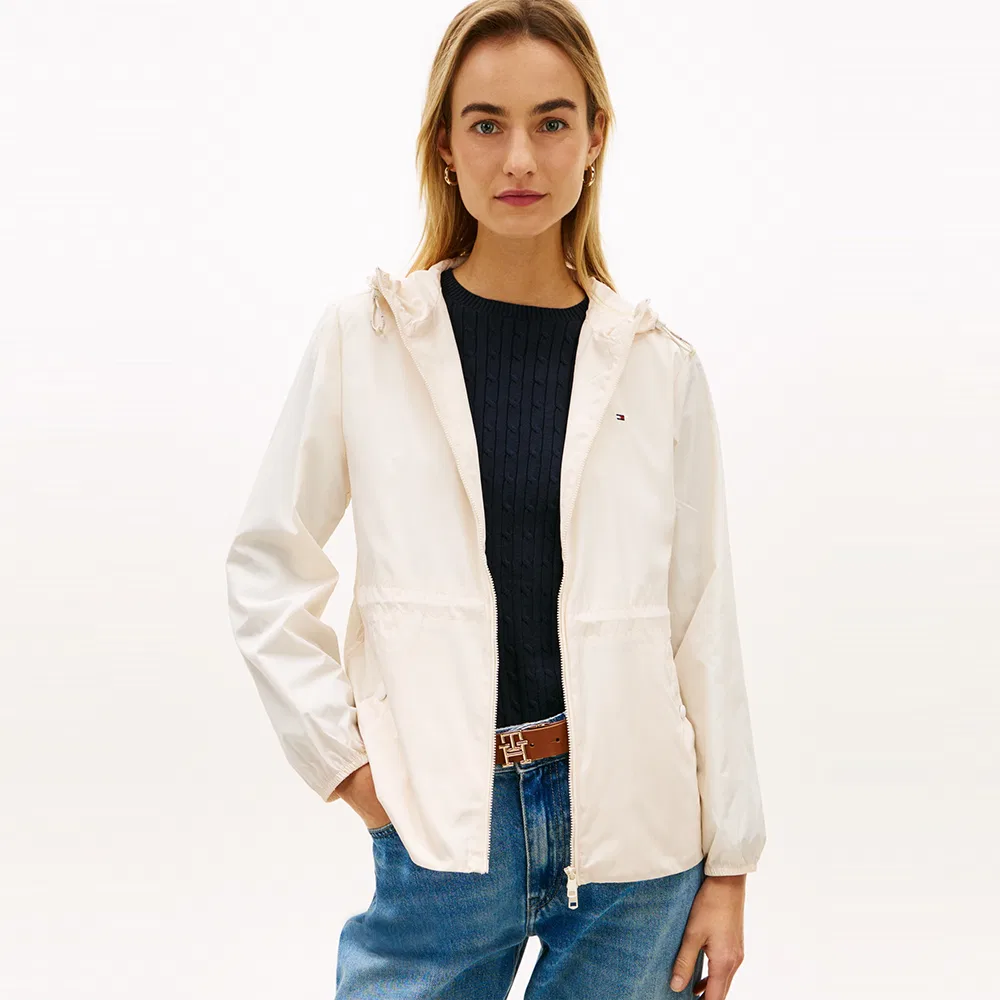 Женская ветровка Drawstring бежевая от Tommy Hilfiger Women