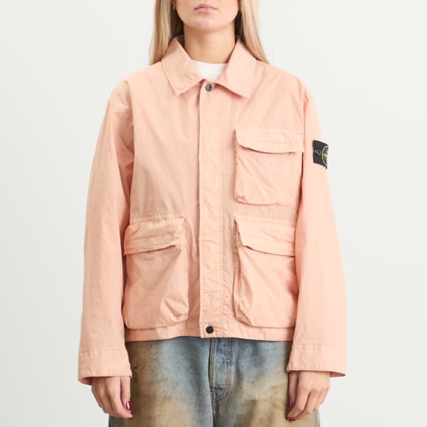 Куртка из жатой ткани Stone Island, chalk розовый — фото 2