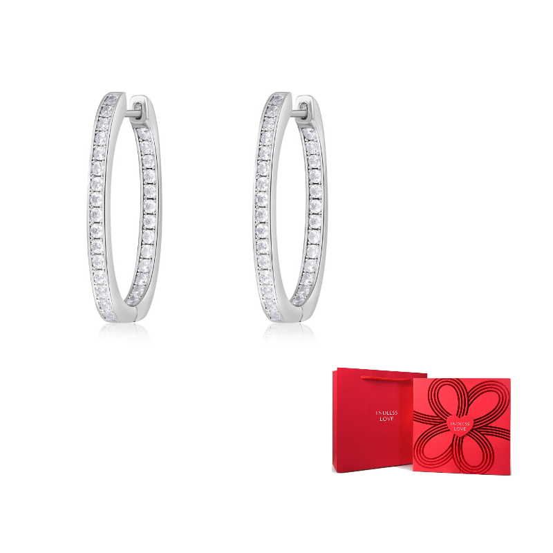 

Apm Monaco Серьги-гвоздики из серебра 925 пробы женские серебристо-белые