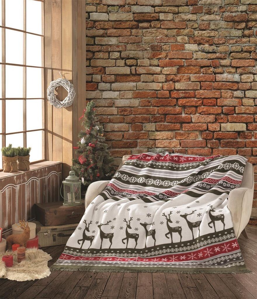 

Sei Design X-Mas Рождественское одеяло приятное одеяло пушистое одеяло флисовое одеяло 150х200 плед - Новогоднее украшение зимнее украшение Рождество Sei Design Heimtextilien