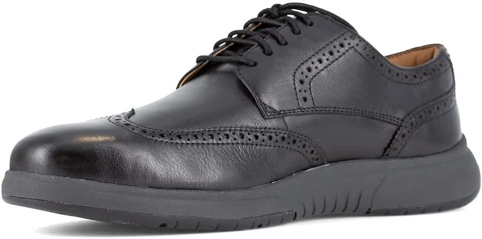 Мужские оксфорды Florsheim Work Flair Wingtip Oxford ST, черный — фото 3