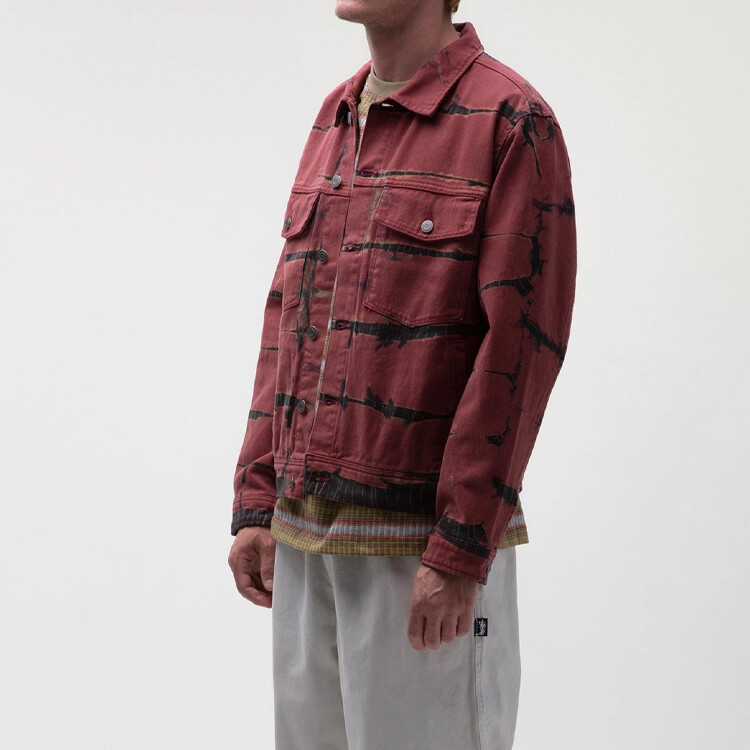 Куртка унисекс красная Stussy, красный — фото 3