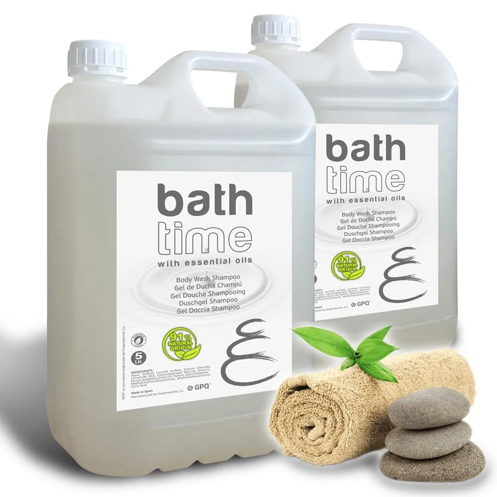 Гель для душа и шампунь 2-в-1 BATH TIME 5 л (2 шт.) от GPQ Gpq