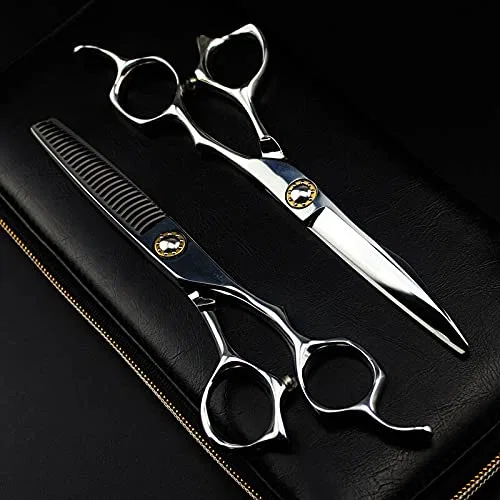Профессиональные парикмахерские ножницы 6 дюймов Generic, Set With Bag — фото 3