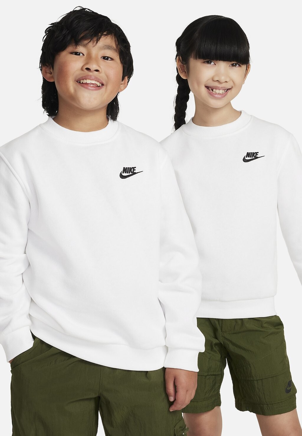 Толстовка CLUB CREW Nike Sportswear, цвет white black — фото 2