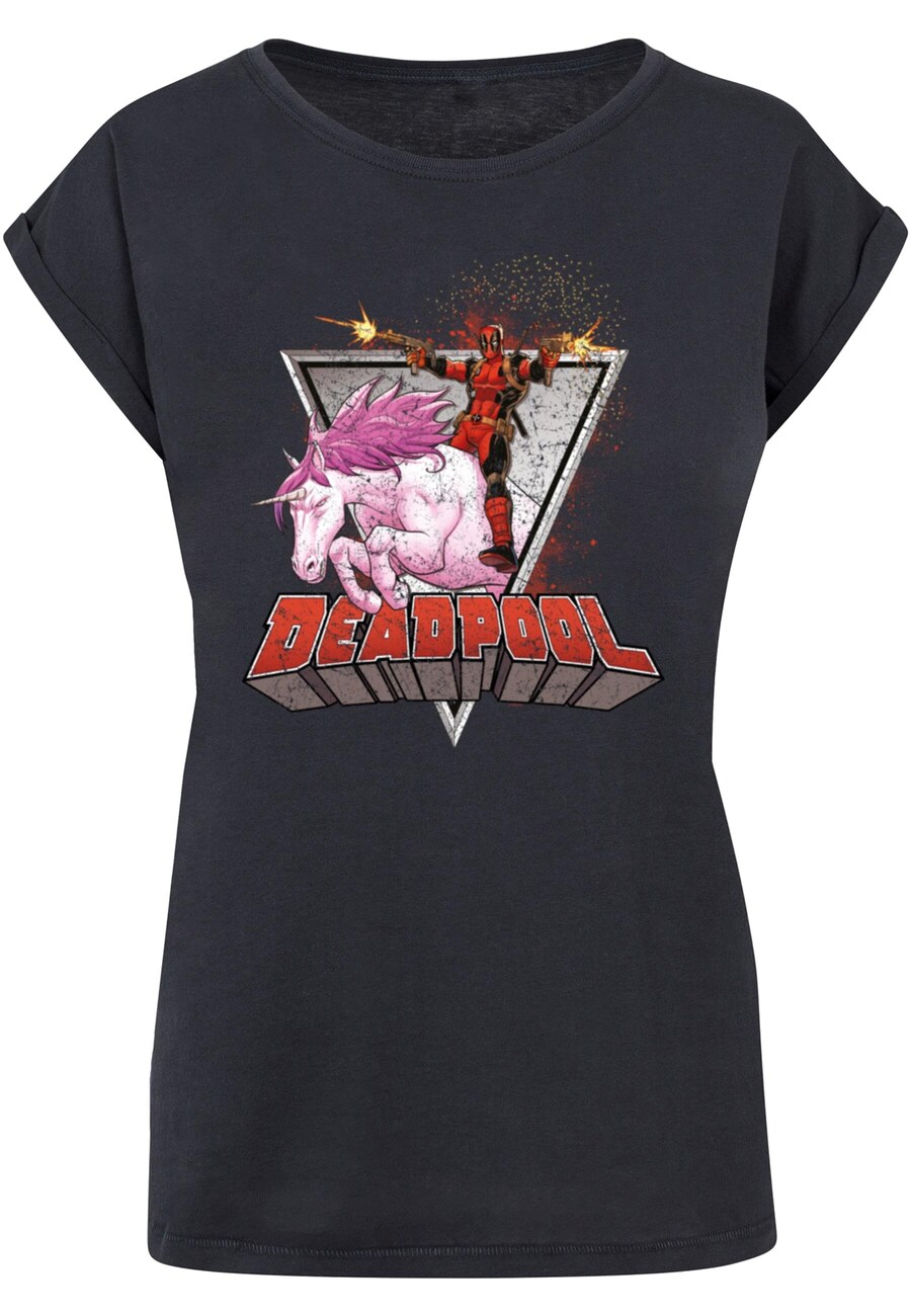 

Футболка ABSOLUTE CULT Shirt Deadpool - Rides a Unicorn, темно-синий