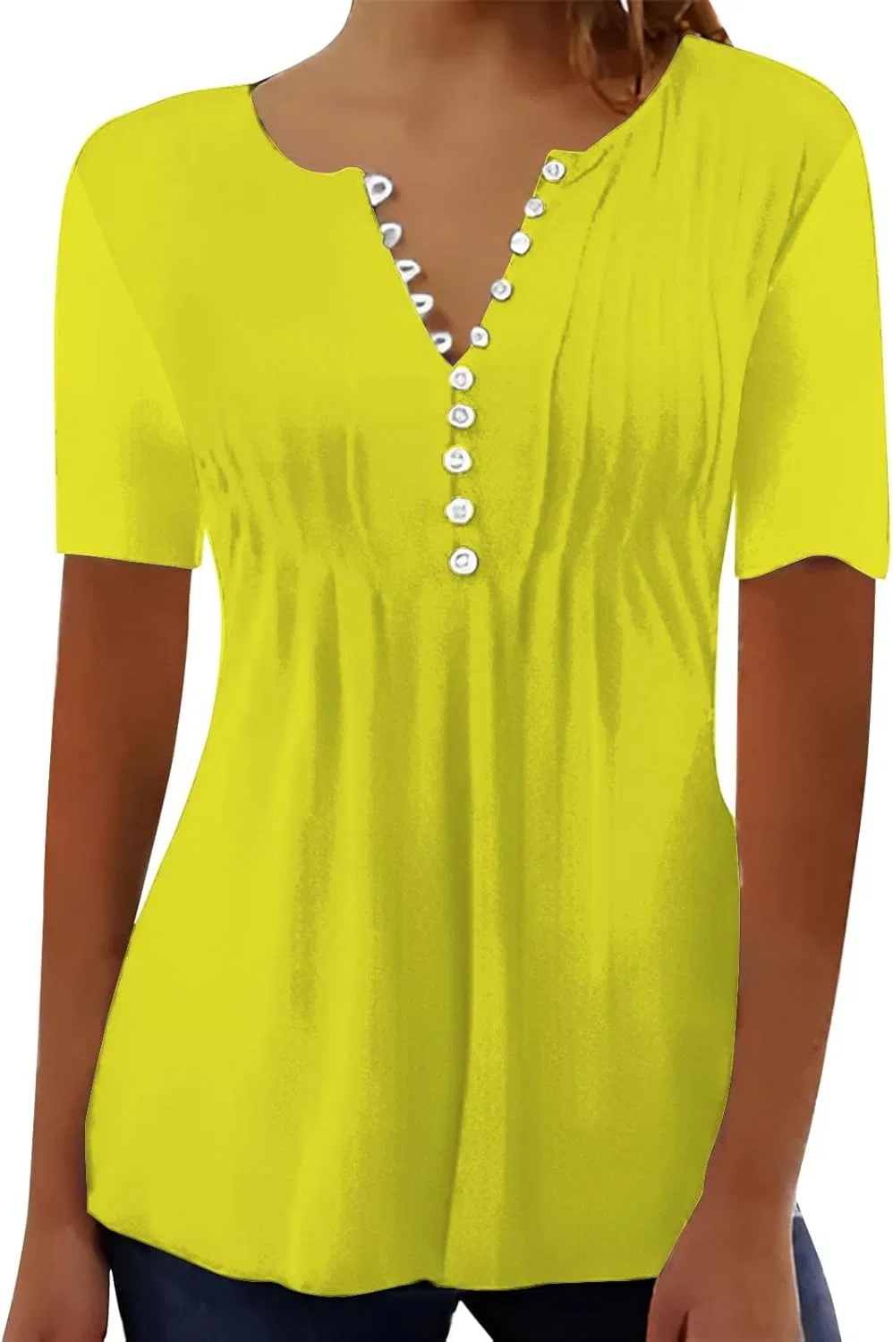 Футболка женская спортивная, Polyester, Yellow