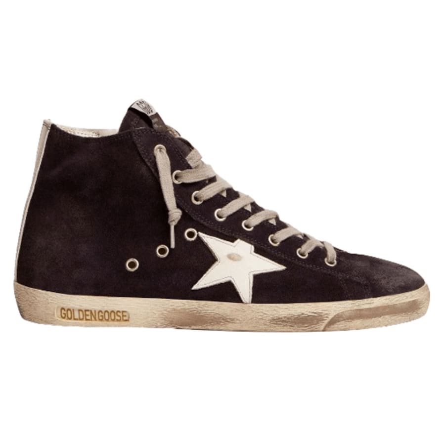 Женские кроссовки Golden Goose Francy из белой кожи со звездой и пяткой