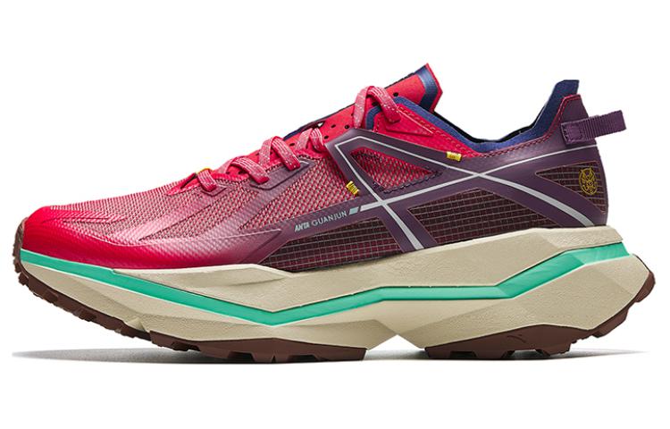 

ANTA Соколиная охота амортизирующие износостойкие противоскользящие низкие уличные туфли мужские красный фиолетовый - малиново-красный/серый оттенок виноградный фиолетовый