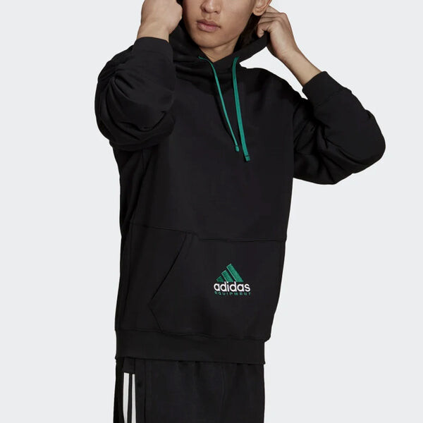 Толстовка Adidas Originals EQT Hoodie 'Black', мультиколор — фото 4