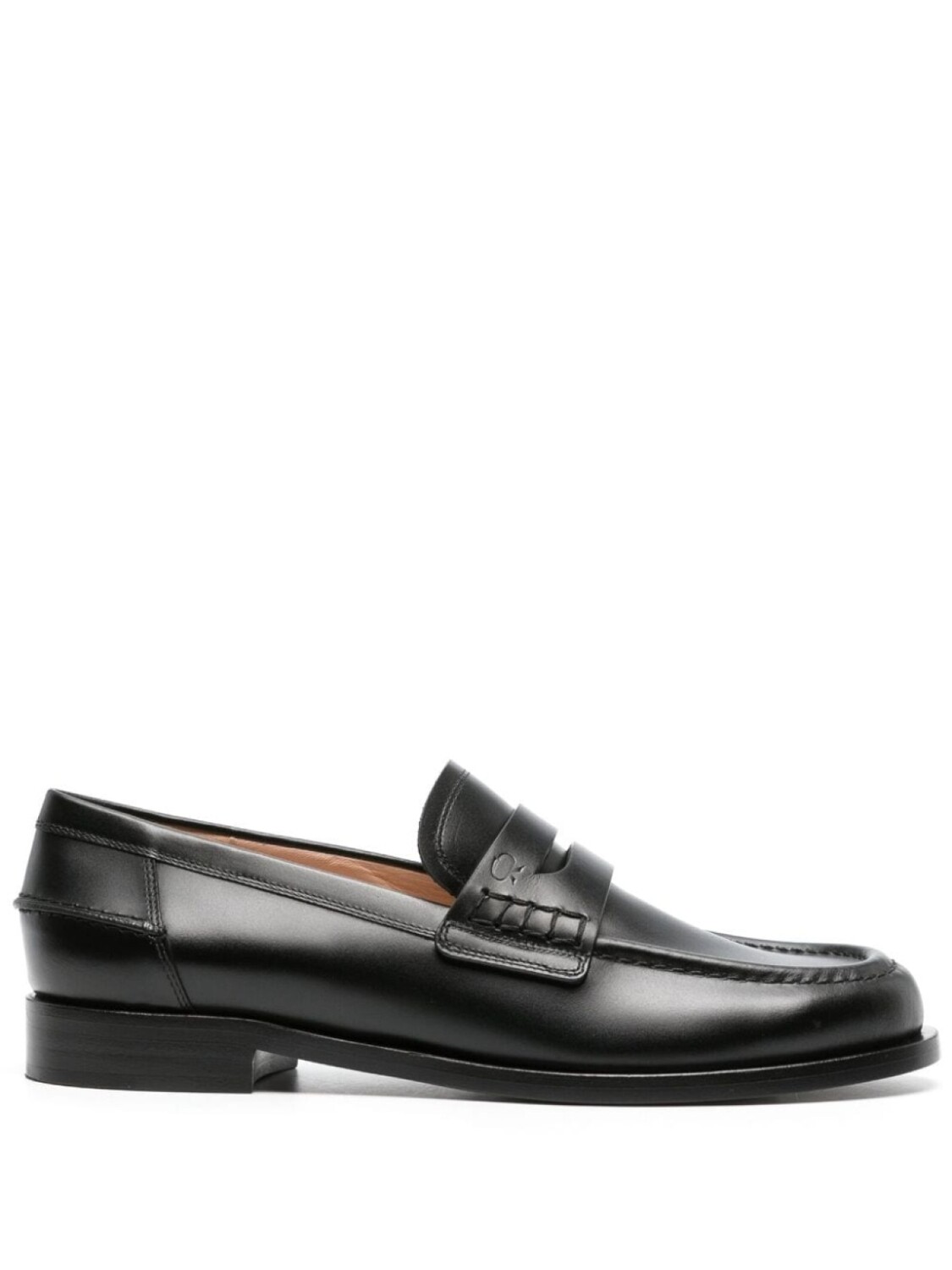 

Gianvito Rossi лоферы с закругленным носком, черный