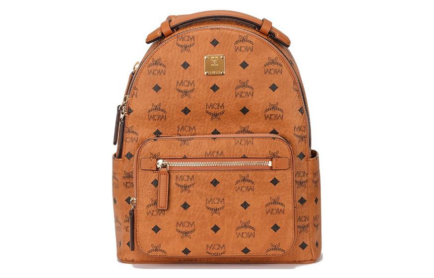 

Старк Визетос Кожаная Сумка Рюкзак Маленький Унисекс Коричневый Коньяк MCM