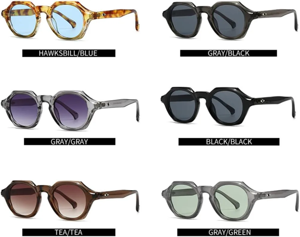 

Модные женские и мужские солнцезащитные очки в винтажном стиле, из толстого ацетата, с защитой от УФ-излучения UV400, поляризованные, в стиле ретро SZVVBKK, Tyj509-4