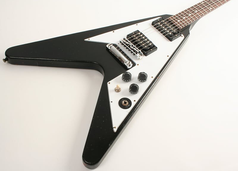 

Электрогитара Gibson Custom Shop KIRK HAMMETT 1979 FLYING V Ebony Murphy Lab Aged