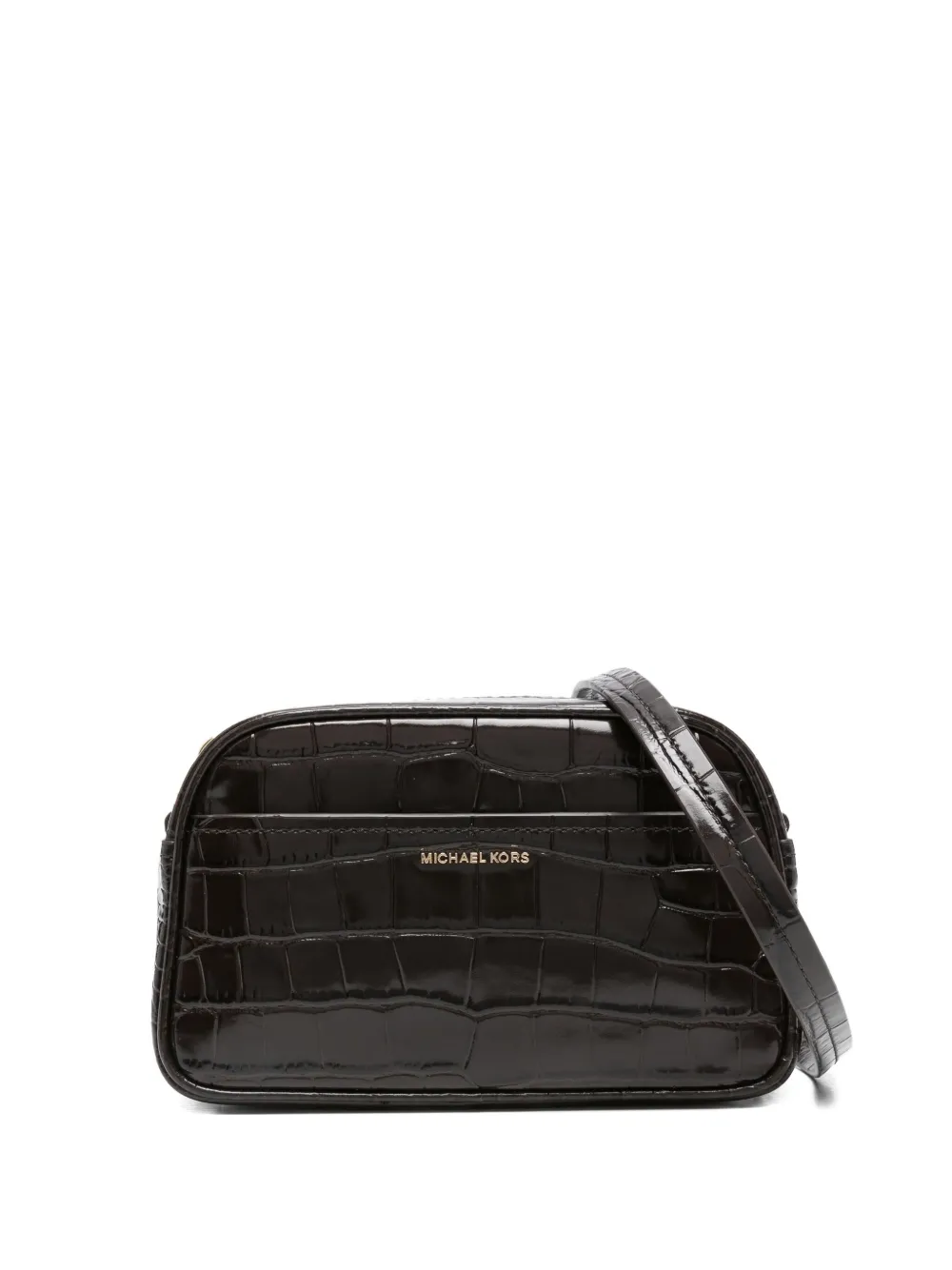 

Сумка на плечо Jet Set с застежкой-молнией и эффектом кожи крокодила MICHAEL KORS, коричневый