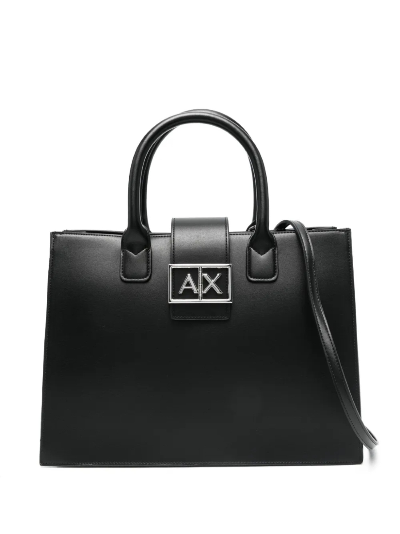

Сумка-тоут с логотипом Armani Exchange, черный