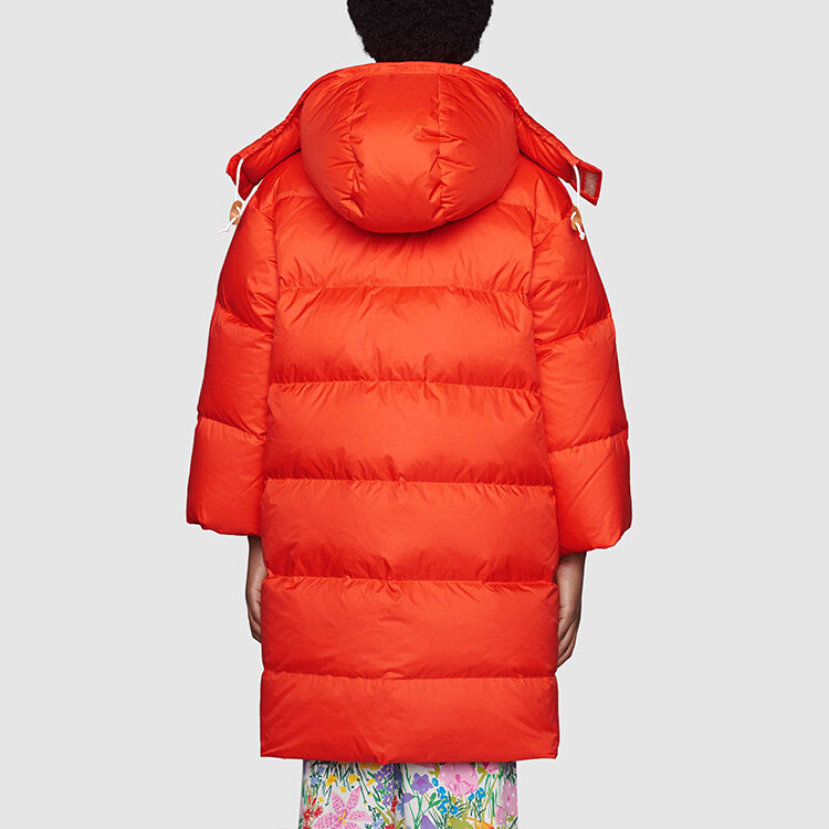 Куртка North Face X Down унисекс оранжевого цвета Gucci, оранжевый — фото 4