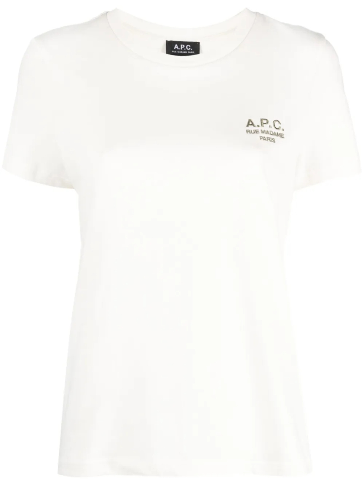 

A.P.C. футболка с вышитым логотипом, нейтральный