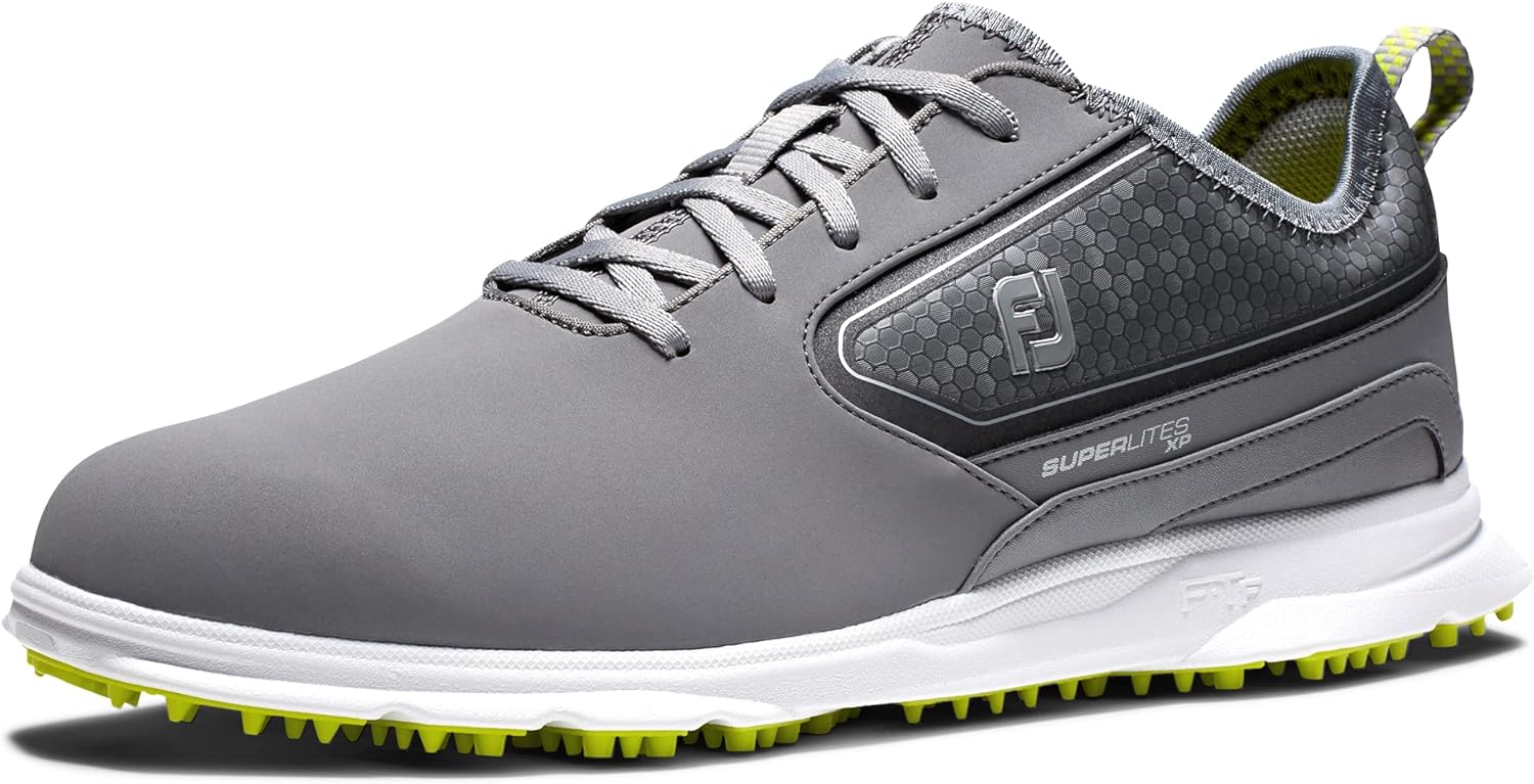 Кроссовки для гольфа FootJoy Closeout Flex XP с сетчатым верхом и без шипов, серый