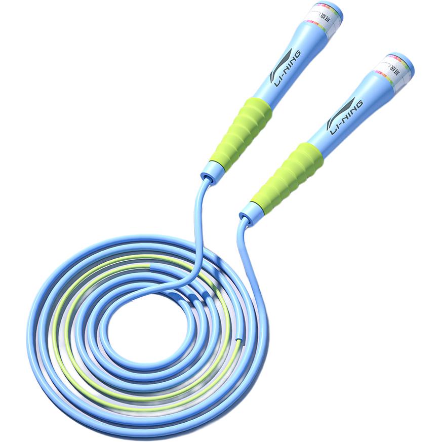 

Скакалка PVC с ручками из PP и силикона, детская, длина троса 2,8 м LINING, синий