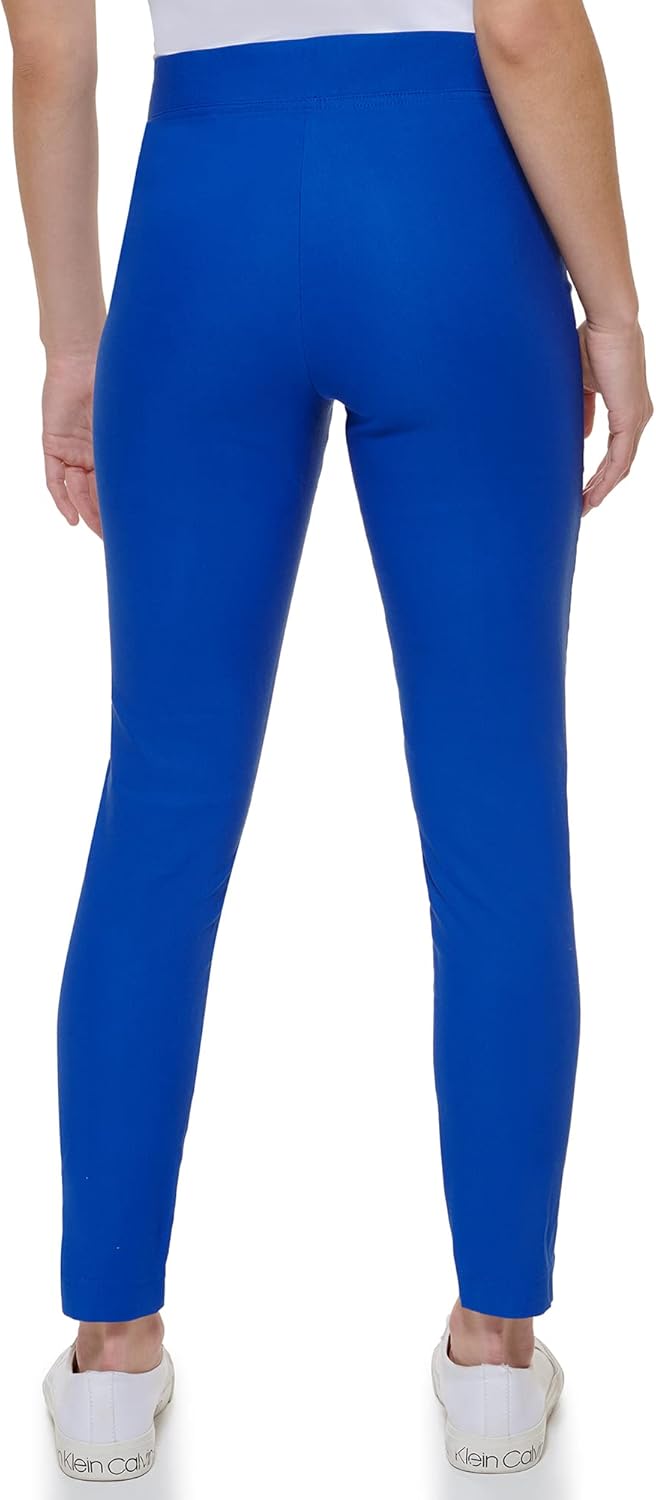 Женские повседневные брюки Calvin Klein Ponte Fitted, Klein Blue — фото 4