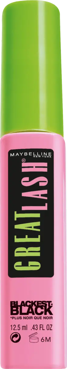 

Тушь для ресниц Great Lash Blackest Black 12,5 мл Maybelline New York