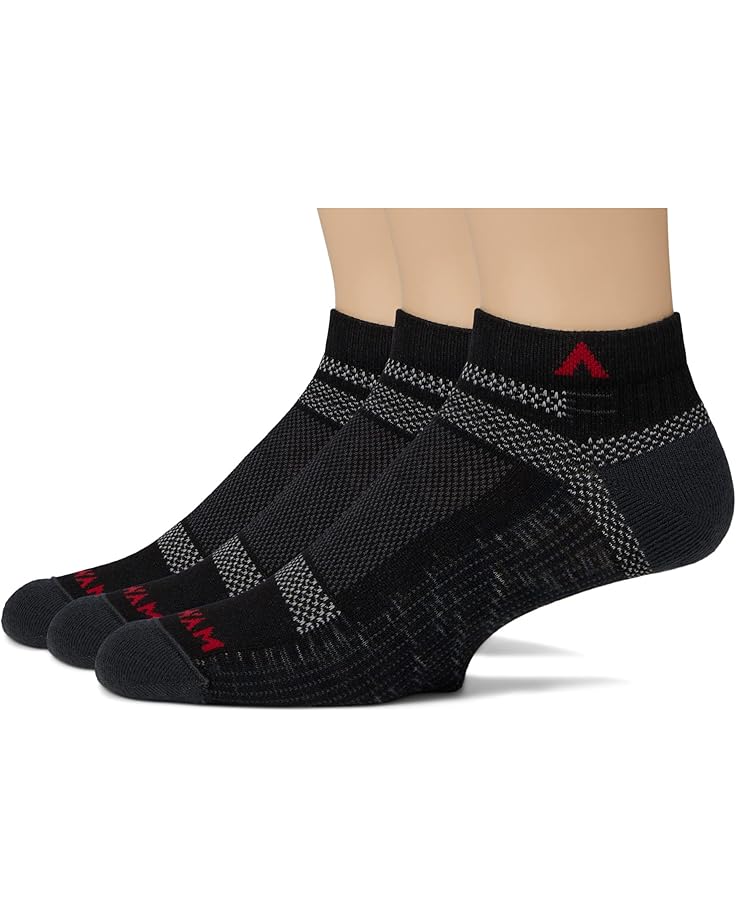 

Носки Wigwam Ultra Cool-Lite Low 3-Pack, цвет Onyx