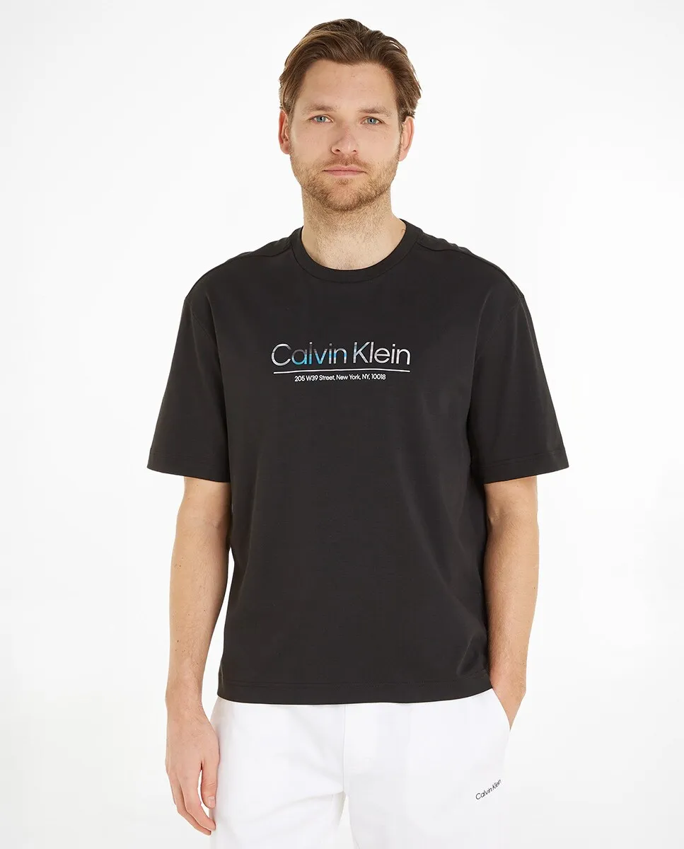 

Мужская футболка с логотипом Calvin Klein, черный