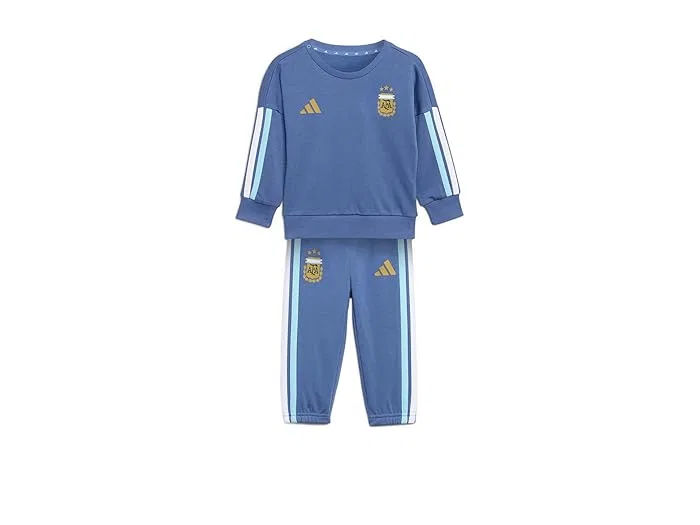 Детский костюм Argentina футер Adidas Kids, White/Silver Metallic/White
