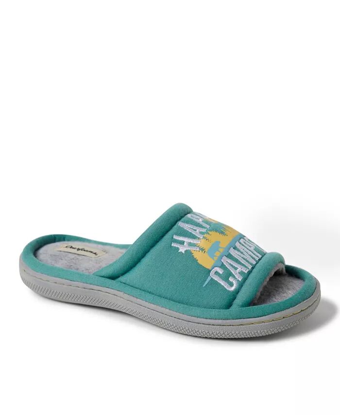 

Детские тапочки Lennox Happy Camper Knit Shower Slide Dearfoams, зеленый