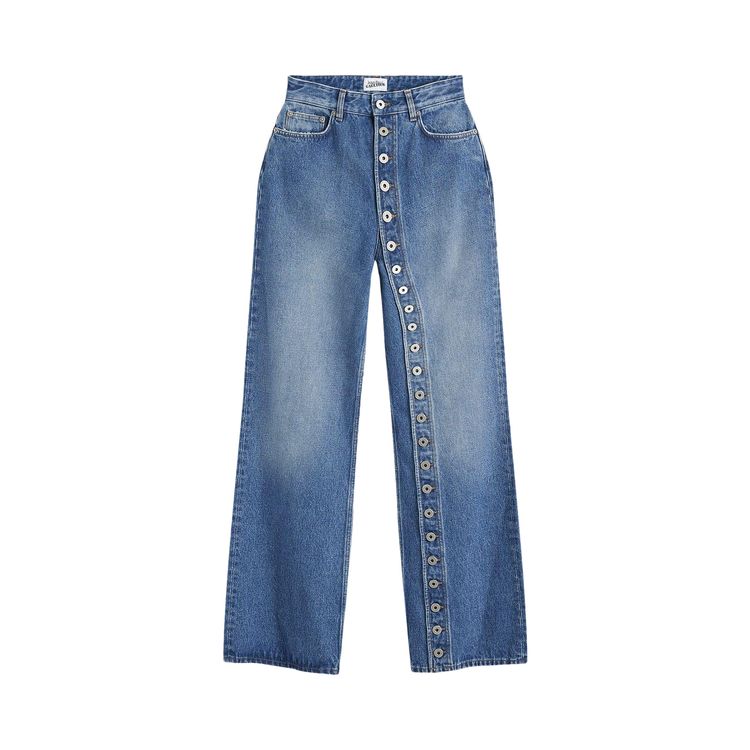 

Джинсы Jean Paul Gaultier Buttoned Leg Jeans Vintage Blue, синий