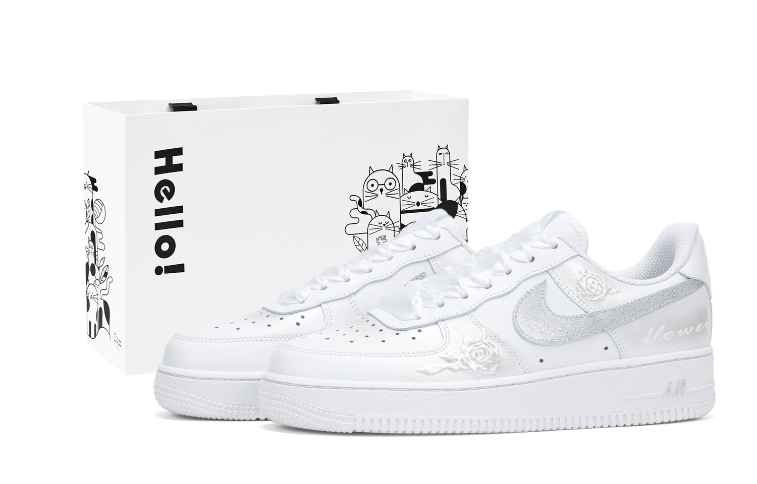 

Nike Кроссовки Air Force 1 Low Top Unisex белые, цвет White