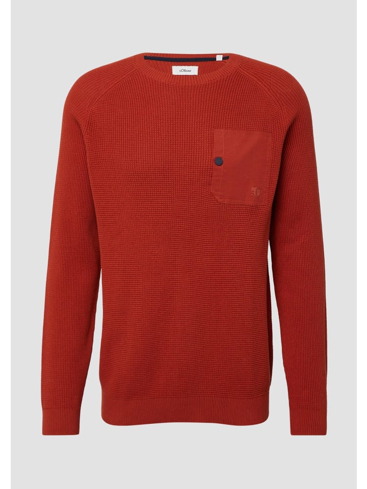 

Вязаный свитер цвета 3529_маковый красный s.Oliver