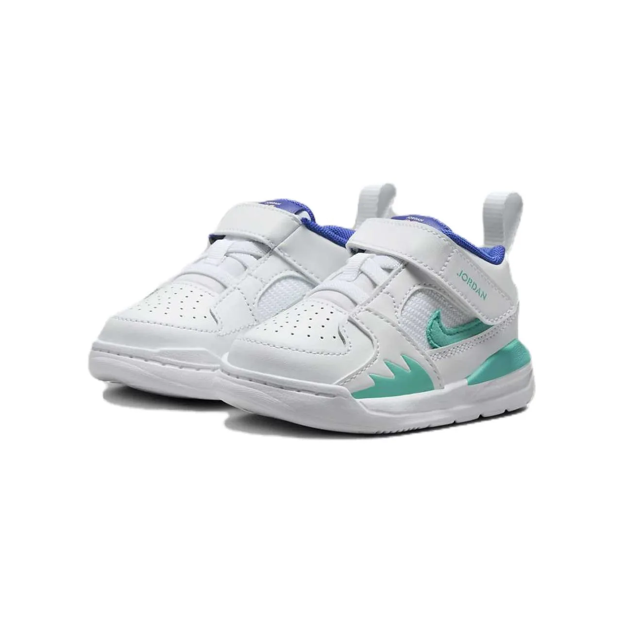 Jordan Stadium 90 Slip Resistant Abrasion Resistant низкие детские кроссовки White Green — фото 4