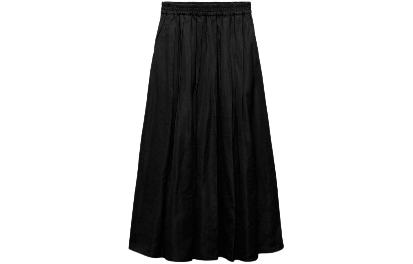 

Повседневная длинная юбка серии ZW женская черная Zara