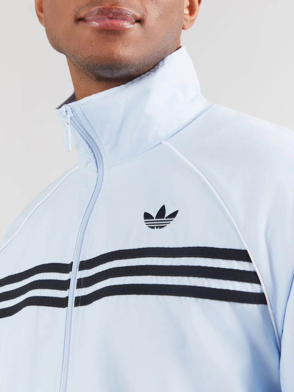Куртка Adidas Originals для межсезонья, светло-голубая — фото 2