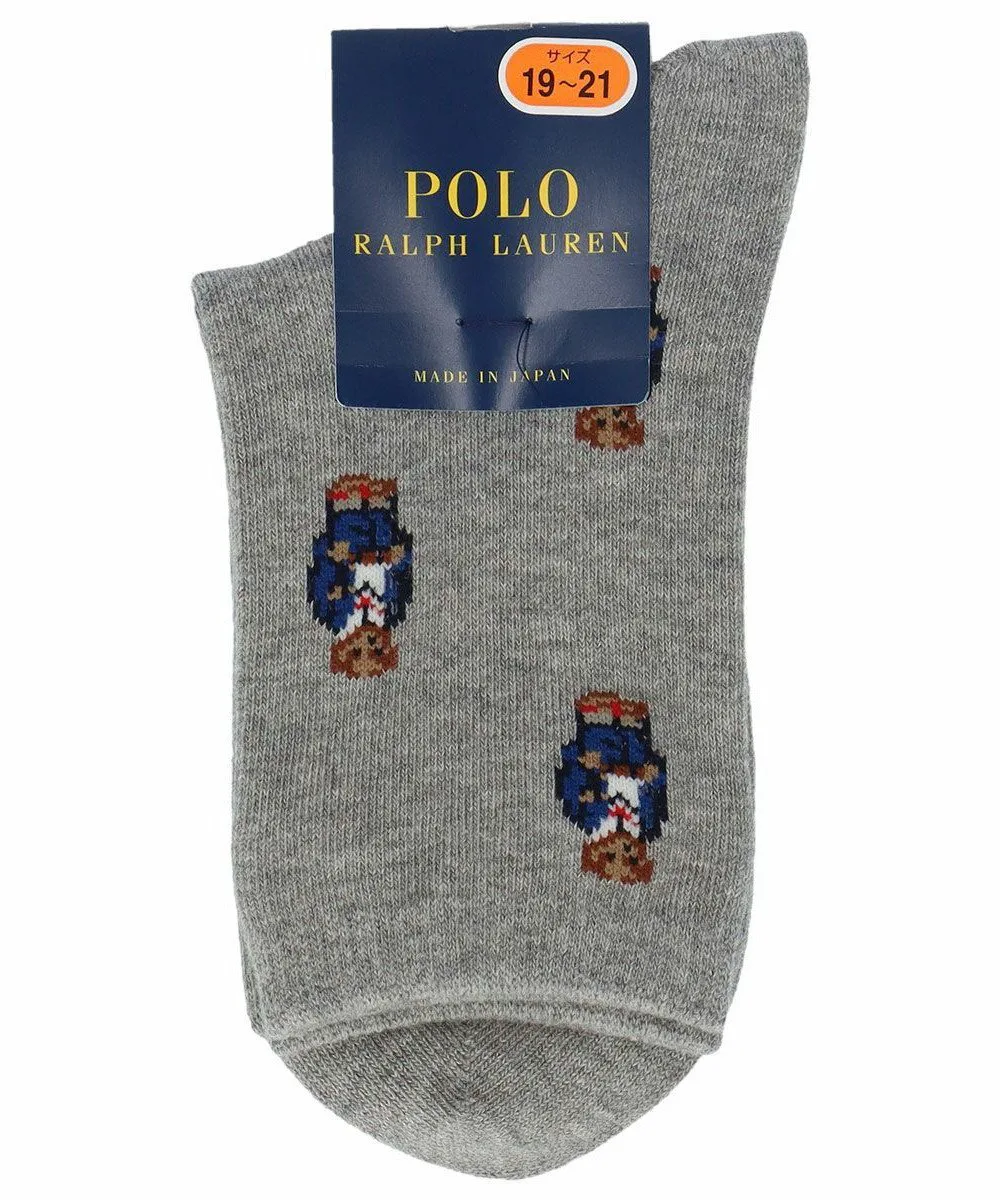 Детские носки POLO Mini Bear с принтом по всей поверхности Polo Ralph Lauren, 93. Light Gray — фото 2