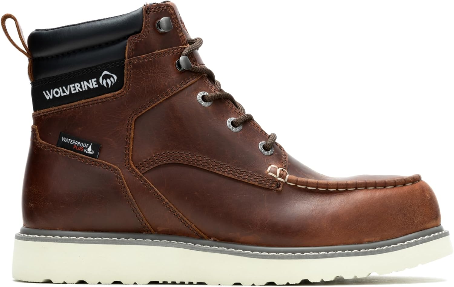 

Мужские ботинки Wolverine Trade Wedge 6 с мыском Мок Тоу и стальным носком, 8 Rust